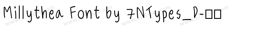 Millythea Font by 7NTypes_D字体转换